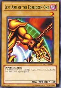 Left Arm of the Forbidden One (Green) [DL11-EN005] Rare | Exor Games Dartmouth