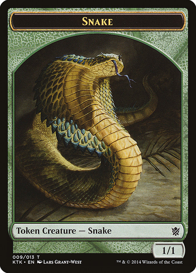 Snake [Khans of Tarkir Tokens] | Exor Games Dartmouth