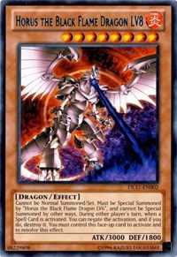 Horus the Black Flame Dragon LV8 (Blue) [DL17-EN002] Rare | Exor Games Dartmouth