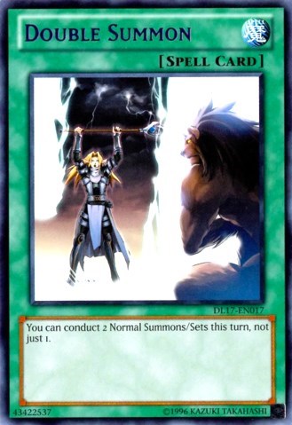 Double Summon (Blue) [DL17-EN017] Rare | Exor Games Dartmouth