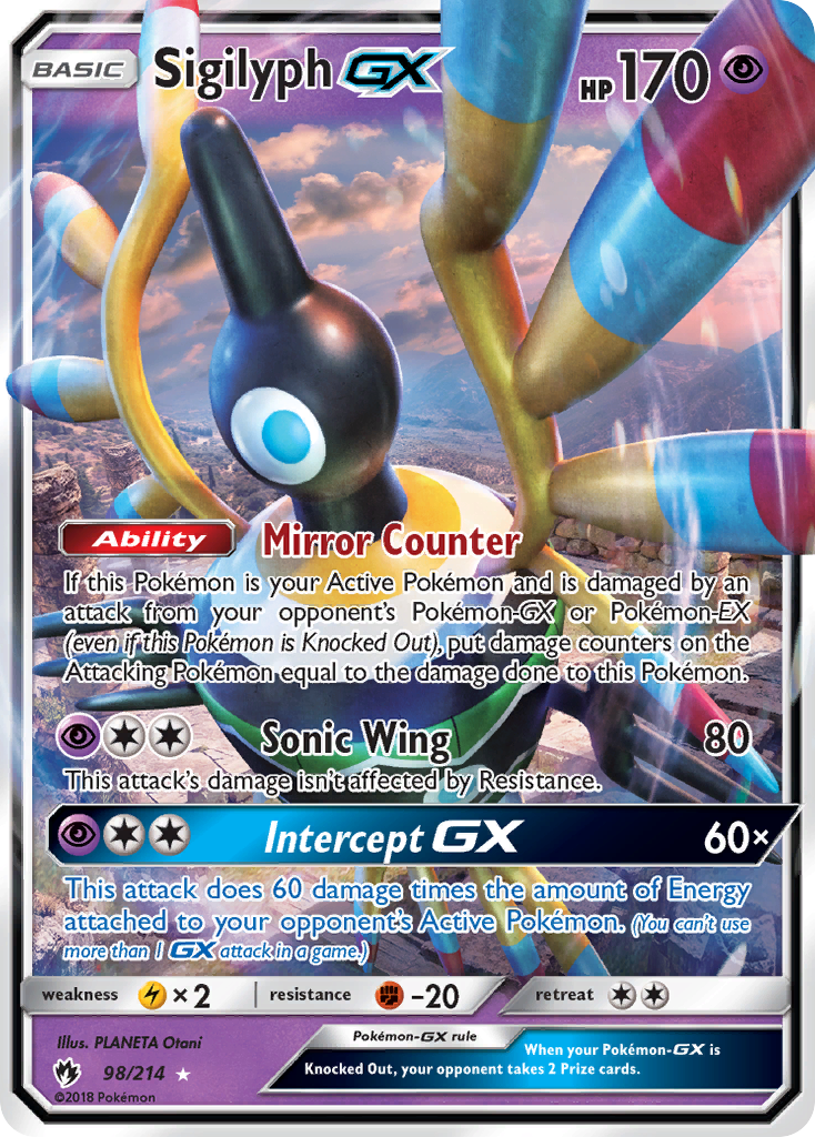 Sigilyph GX (98/214) [Sun & Moon: Lost Thunder] | Exor Games Dartmouth