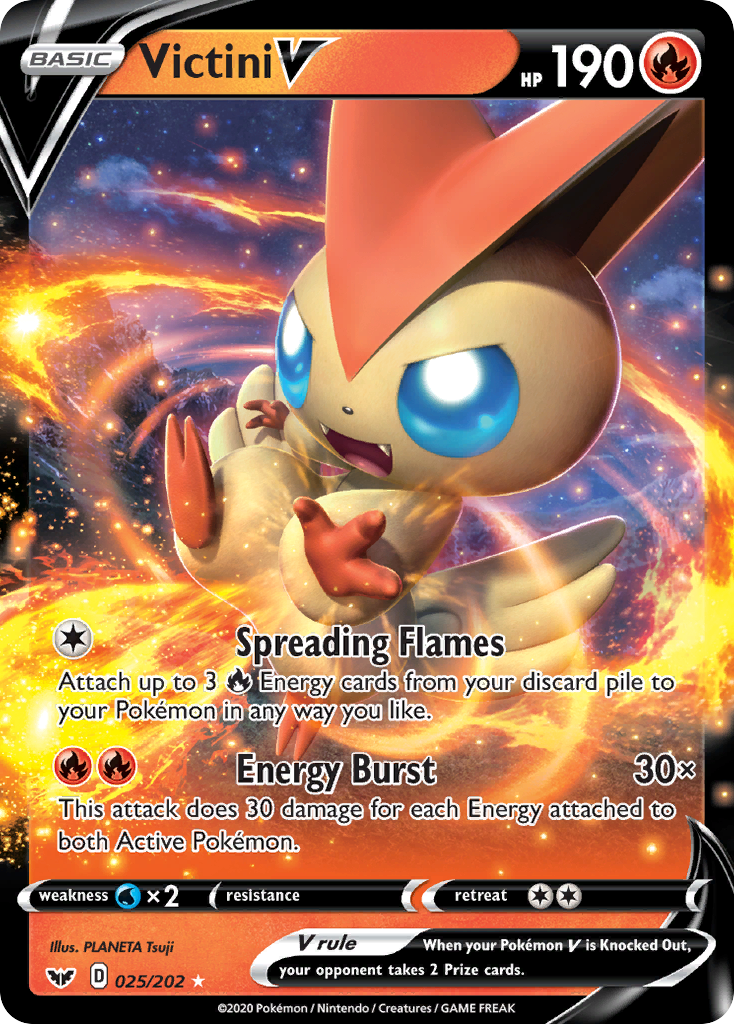 Victini V (025/202) [Sword & Shield: Base Set] | Exor Games Dartmouth