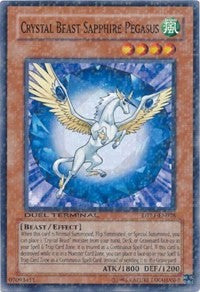 Crystal Beast Sapphire Pegasus [DTP1-EN028] Common | Exor Games Dartmouth