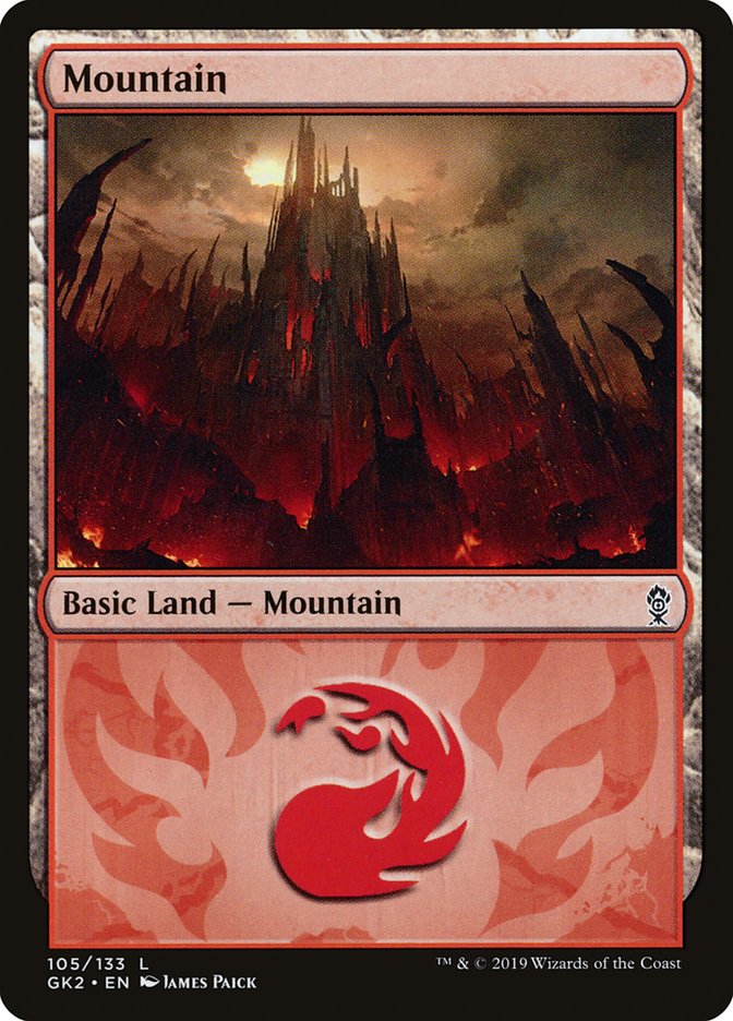 Mountain (105) [Ravnica Allegiance Guild Kit] | Exor Games Dartmouth