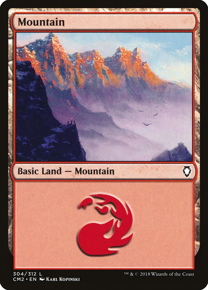 Mountain (304) [Commander Anthology Volume II] | Exor Games Dartmouth