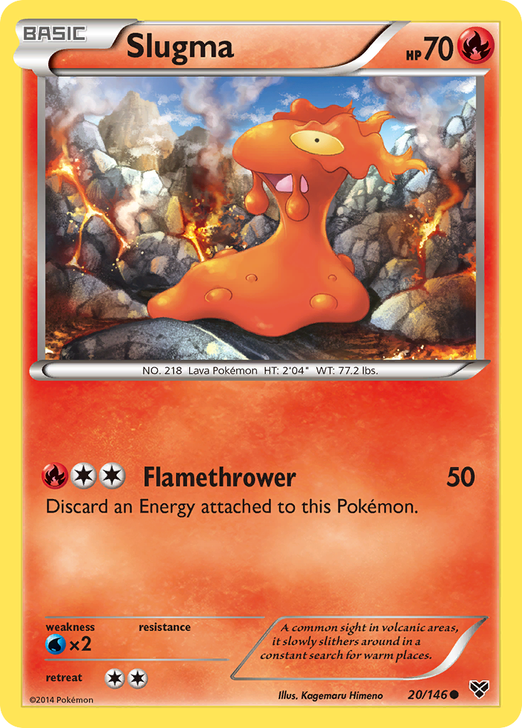 Slugma (20/146) [XY: Base Set] | Exor Games Dartmouth