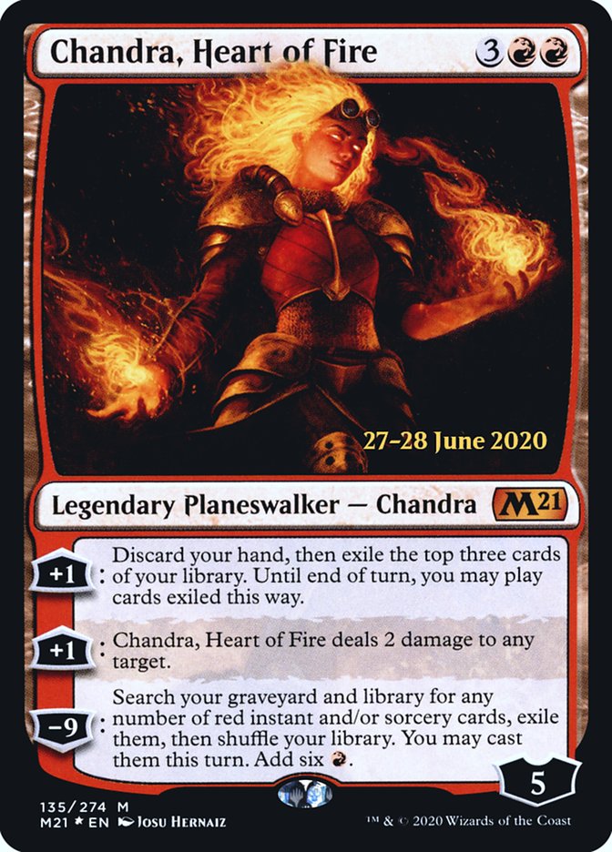 Chandra, Heart of Fire  [Core Set 2021 Prerelease Promos] | Exor Games Dartmouth