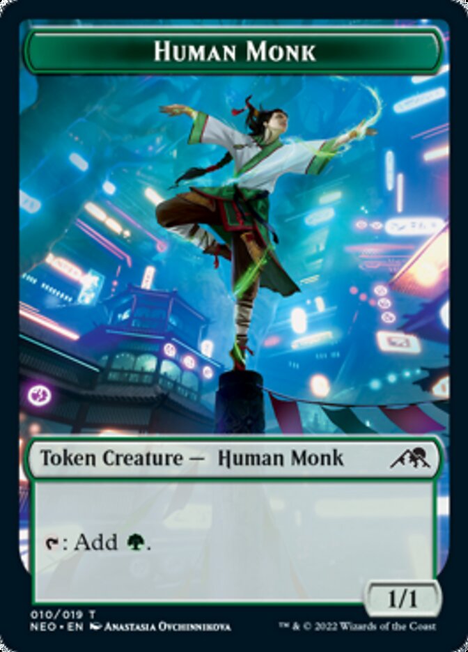 Human Monk Token [Kamigawa: Neon Dynasty Tokens] | Exor Games Dartmouth