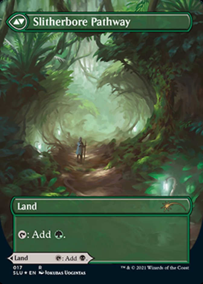 Darkbore Pathway // Slitherbore Pathway (Borderless) [Secret Lair: Ultimate Edition 2] | Exor Games Dartmouth