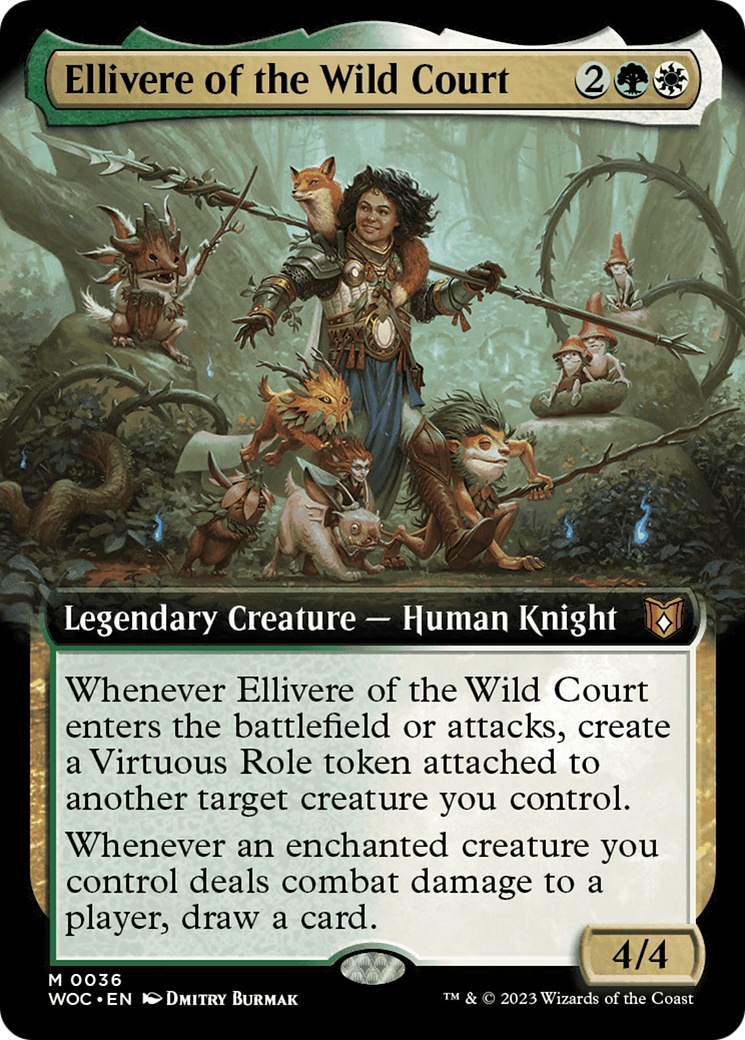 Ellivere of the Wild Court (Extended Art) [Wilds of Eldraine Commander] | Exor Games Dartmouth