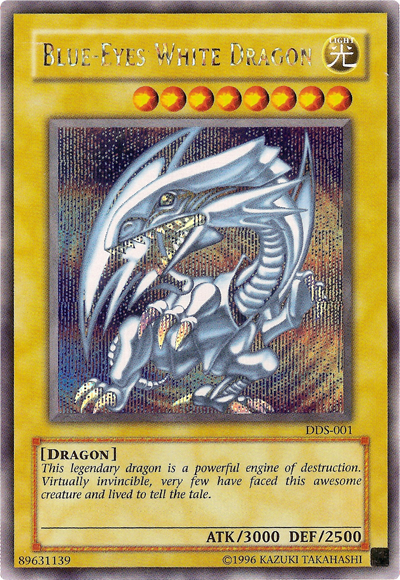 Blue-Eyes White Dragon (Dark Duel Stories) [DDS-001] Secret Rare | Exor Games Dartmouth