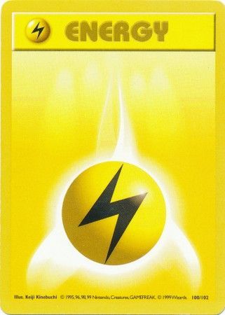 Lightning Energy (100/102) [Base Set Shadowless Unlimited] | Exor Games Dartmouth