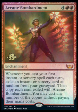 Arcane Bombardment [Streets of New Capenna Prerelease Promos] | Exor Games Dartmouth