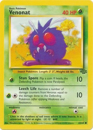 Venonat (63/64) [Jungle Unlimited] | Exor Games Dartmouth