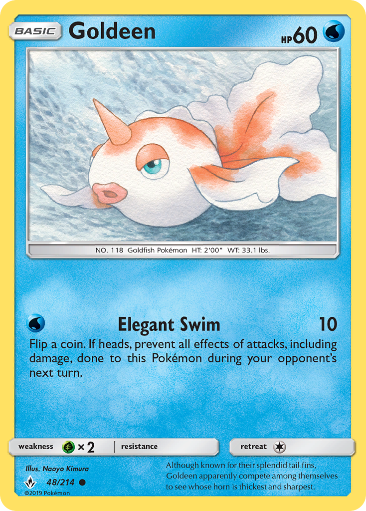 Goldeen (48/214) [Sun & Moon: Unbroken Bonds] | Exor Games Dartmouth