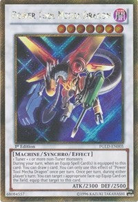 Power Tool Mecha Dragon [PGLD-EN005] Gold Secret Rare | Exor Games Dartmouth