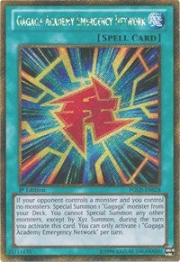 Gagaga Academy Emergency Network [PGLD-EN028] Gold Secret Rare | Exor Games Dartmouth