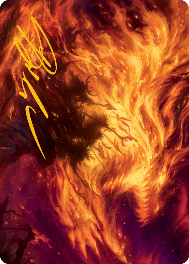 Stoke the Flames Art Card (Gold-Stamped Signature) [March of the Machine Art Series] | Exor Games Dartmouth