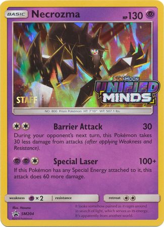 Necrozma (SM204) (Staff Prerelease Promo) [Sun & Moon: Black Star Promos] | Exor Games Dartmouth