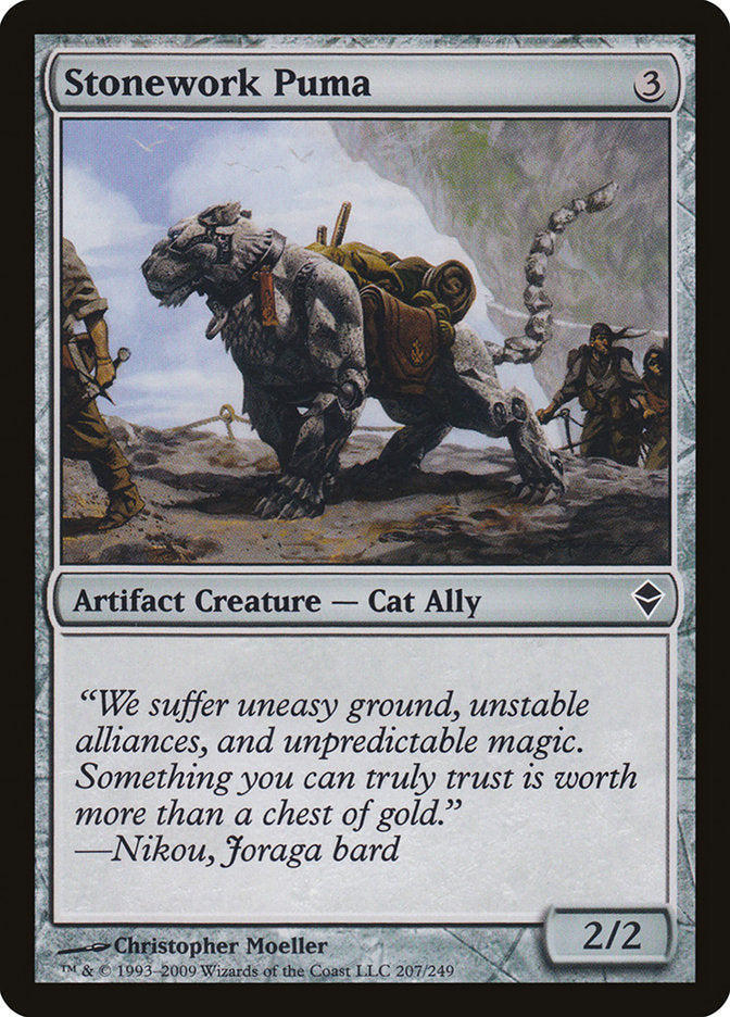 Stonework Puma [Zendikar] | Exor Games Dartmouth