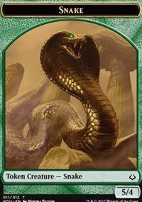 Snake // Zombie Double-sided Token [Hour of Devastation Tokens] | Exor Games Dartmouth