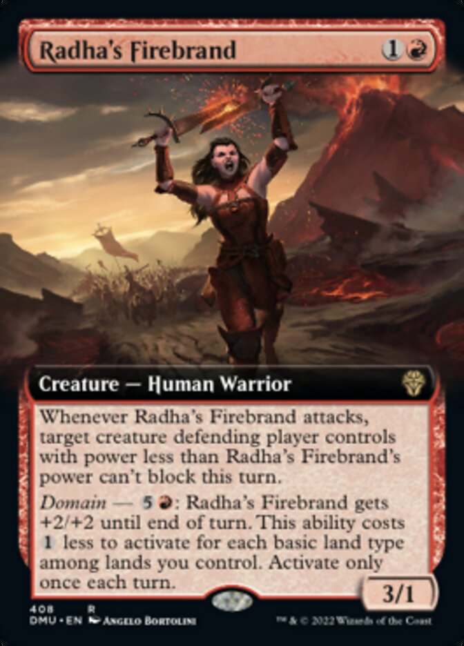 Radha's Firebrand (Extended Art) [Dominaria United] | Exor Games Dartmouth