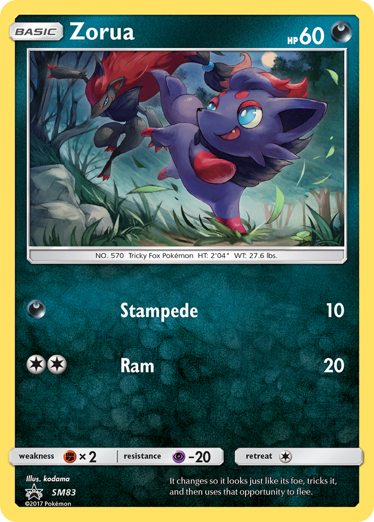 Zorua (SM83) [Sun & Moon: Black Star Promos] | Exor Games Dartmouth