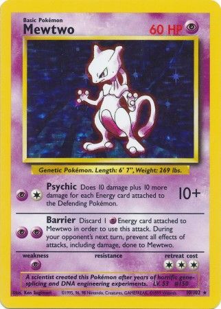 Mewtwo (10/102) [Base Set Unlimited] | Exor Games Dartmouth