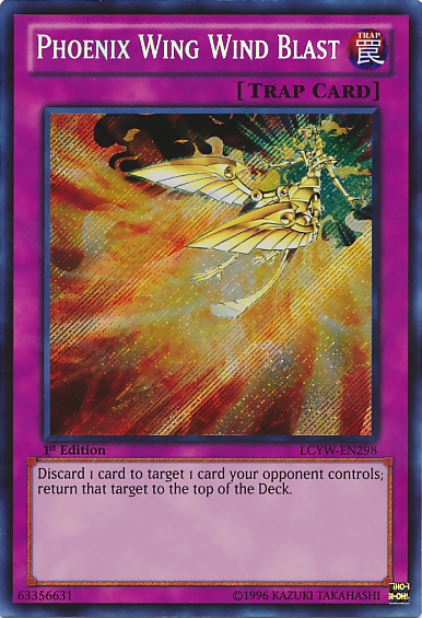Phoenix Wing Wind Blast [LCYW-EN298] Secret Rare | Exor Games Dartmouth