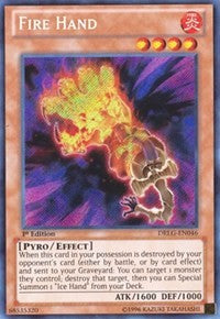 Fire Hand [DRLG-EN046] Secret Rare | Exor Games Dartmouth