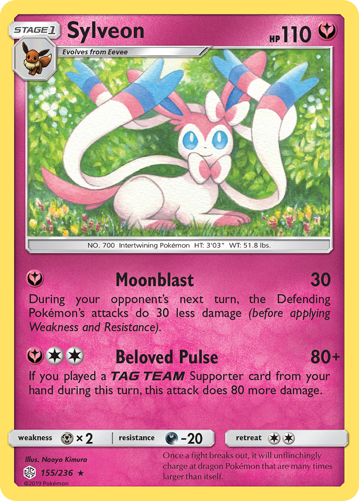 Sylveon (155/236) [Sun & Moon: Cosmic Eclipse] | Exor Games Dartmouth