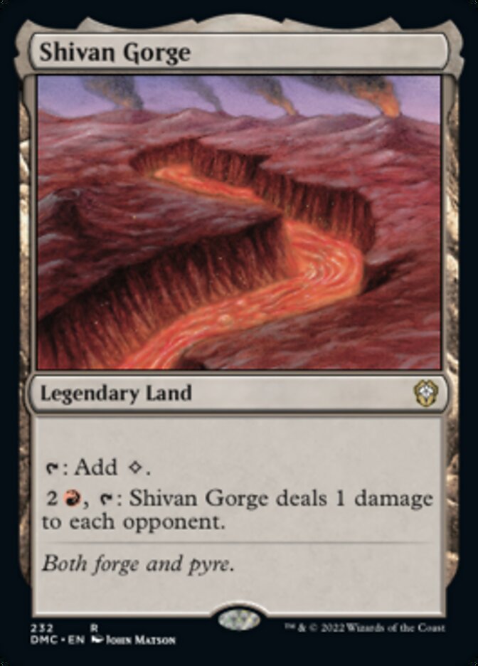 Shivan Gorge [Dominaria United Commander] | Exor Games Dartmouth