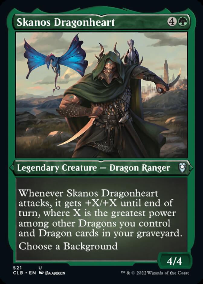 Skanos Dragonheart (Foil Etched) [Commander Legends: Battle for Baldur's Gate] | Exor Games Dartmouth