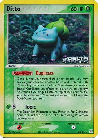 Ditto (36/113) (Stamped) [EX: Delta Species] | Exor Games Dartmouth