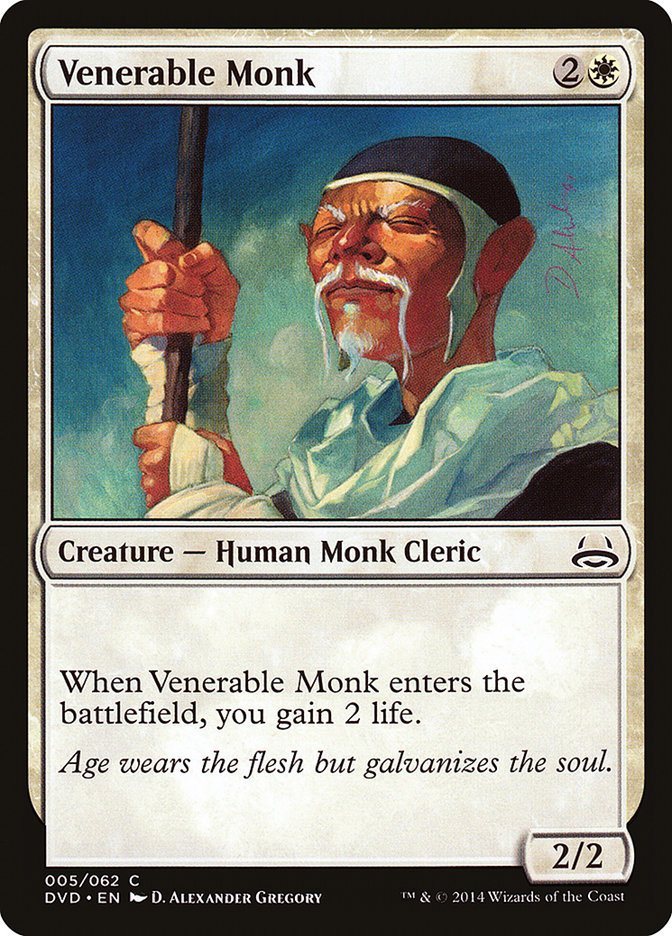 Venerable Monk (Divine vs. Demonic) [Duel Decks Anthology] | Exor Games Dartmouth