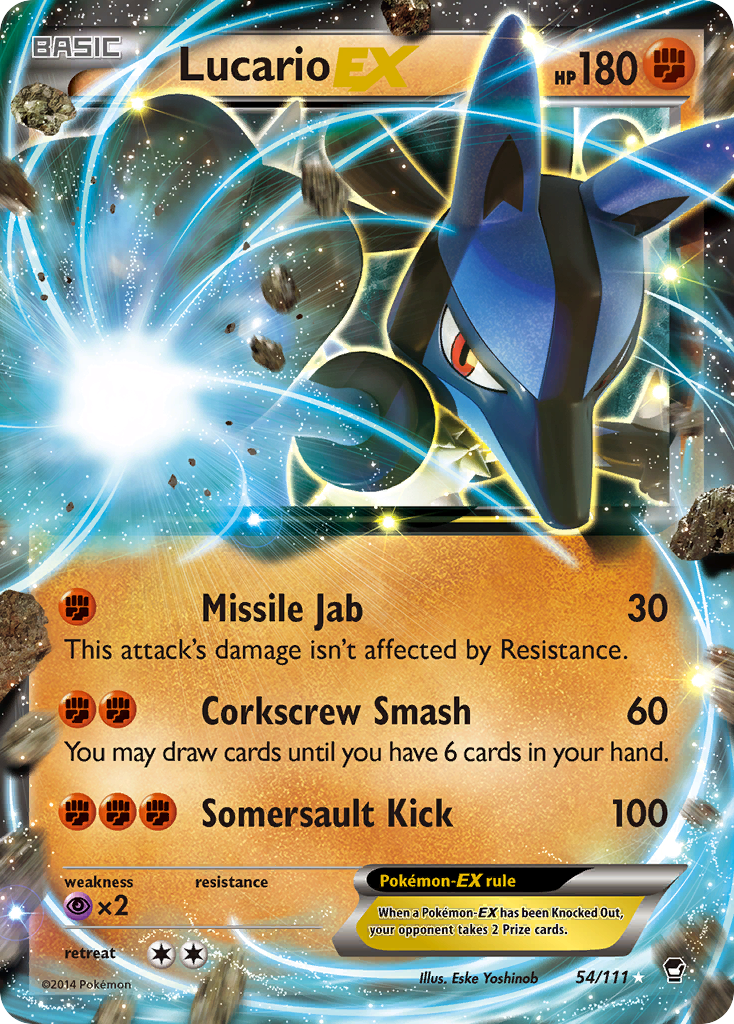 Lucario EX (54/111) [XY: Furious Fists] | Exor Games Dartmouth