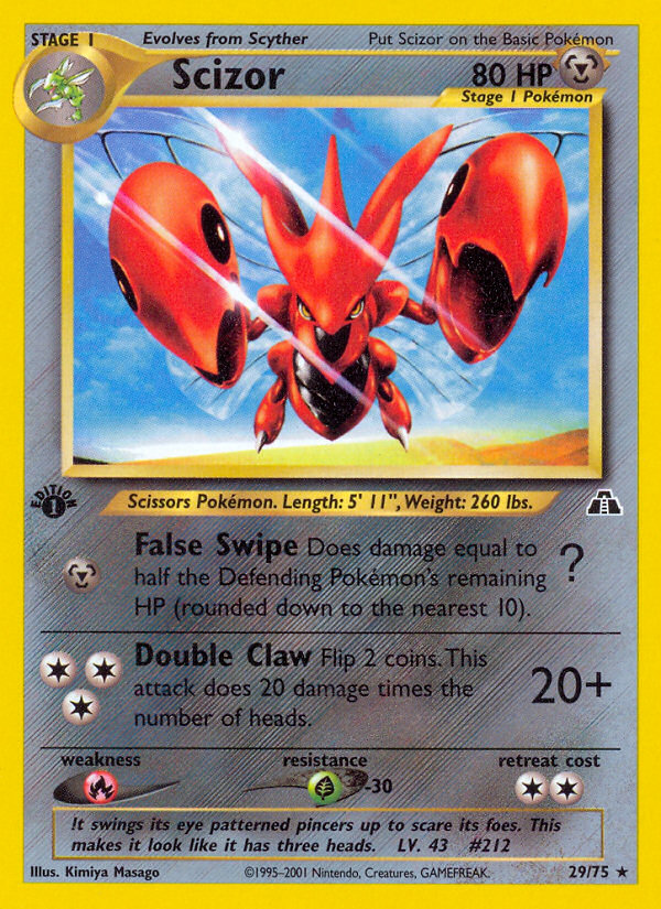 Scizor (29/75) [Neo Discovery 1st Edition] | Exor Games Dartmouth