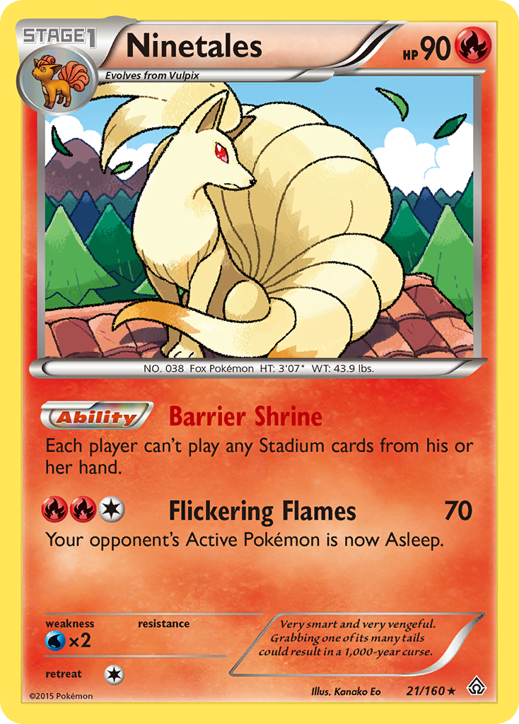 Ninetales (21/160) [XY: Primal Clash] | Exor Games Dartmouth