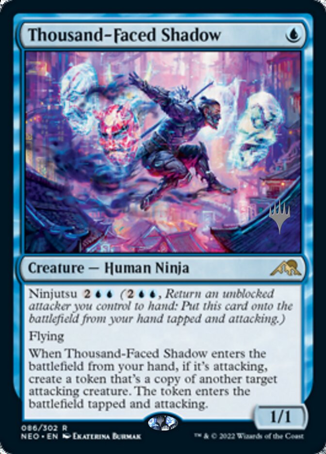 Thousand-Faced Shadow (Promo Pack) [Kamigawa: Neon Dynasty Promos] | Exor Games Dartmouth