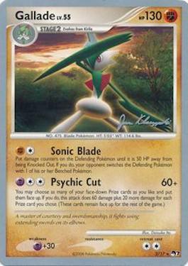 Gallade LV.55 (2/17) (Psychic Lock - Jason Klaczynski) [World Championships 2008] | Exor Games Dartmouth