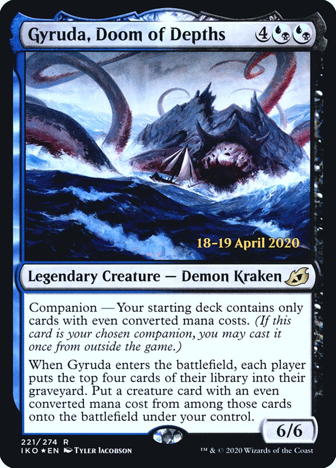 Gyruda, Doom of Depths  [Ikoria: Lair of Behemoths Prerelease Promos] | Exor Games Dartmouth