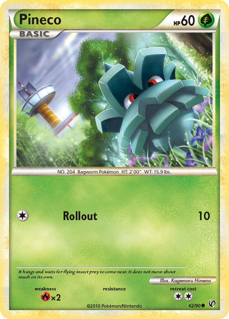 Pineco (62/90) [HeartGold & SoulSilver: Undaunted] | Exor Games Dartmouth