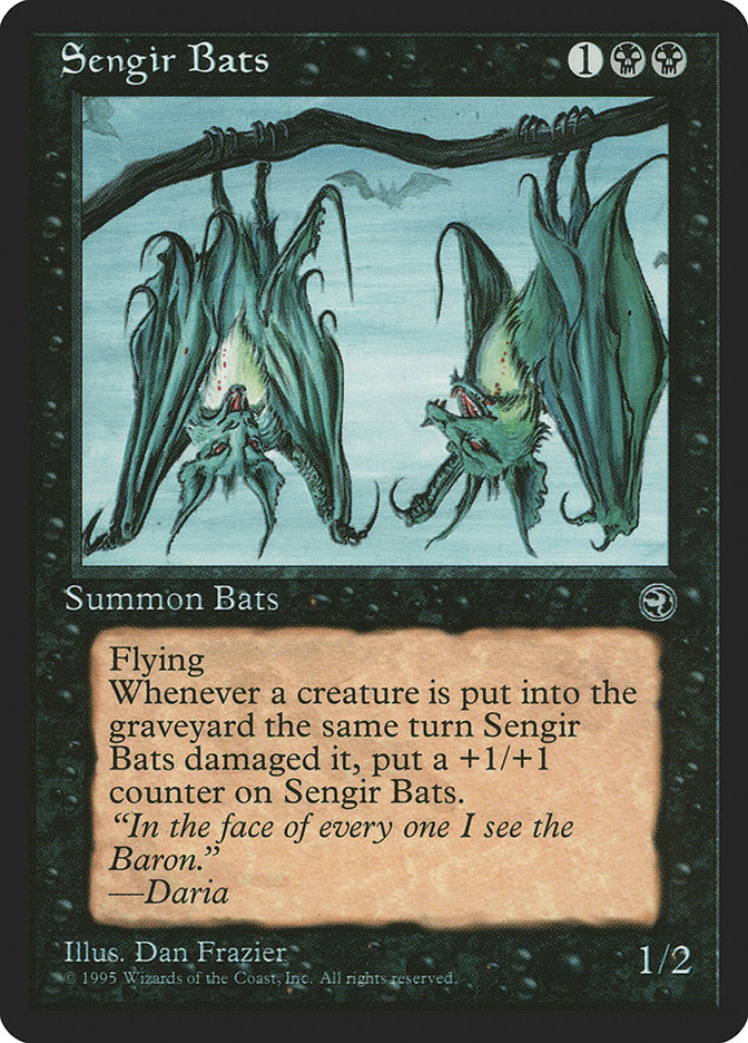 Sengir Bats (Daria Flavor Text) [Homelands] | Exor Games Dartmouth