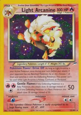 Light Arcanine (12/105) [Neo Destiny Unlimited] | Exor Games Dartmouth