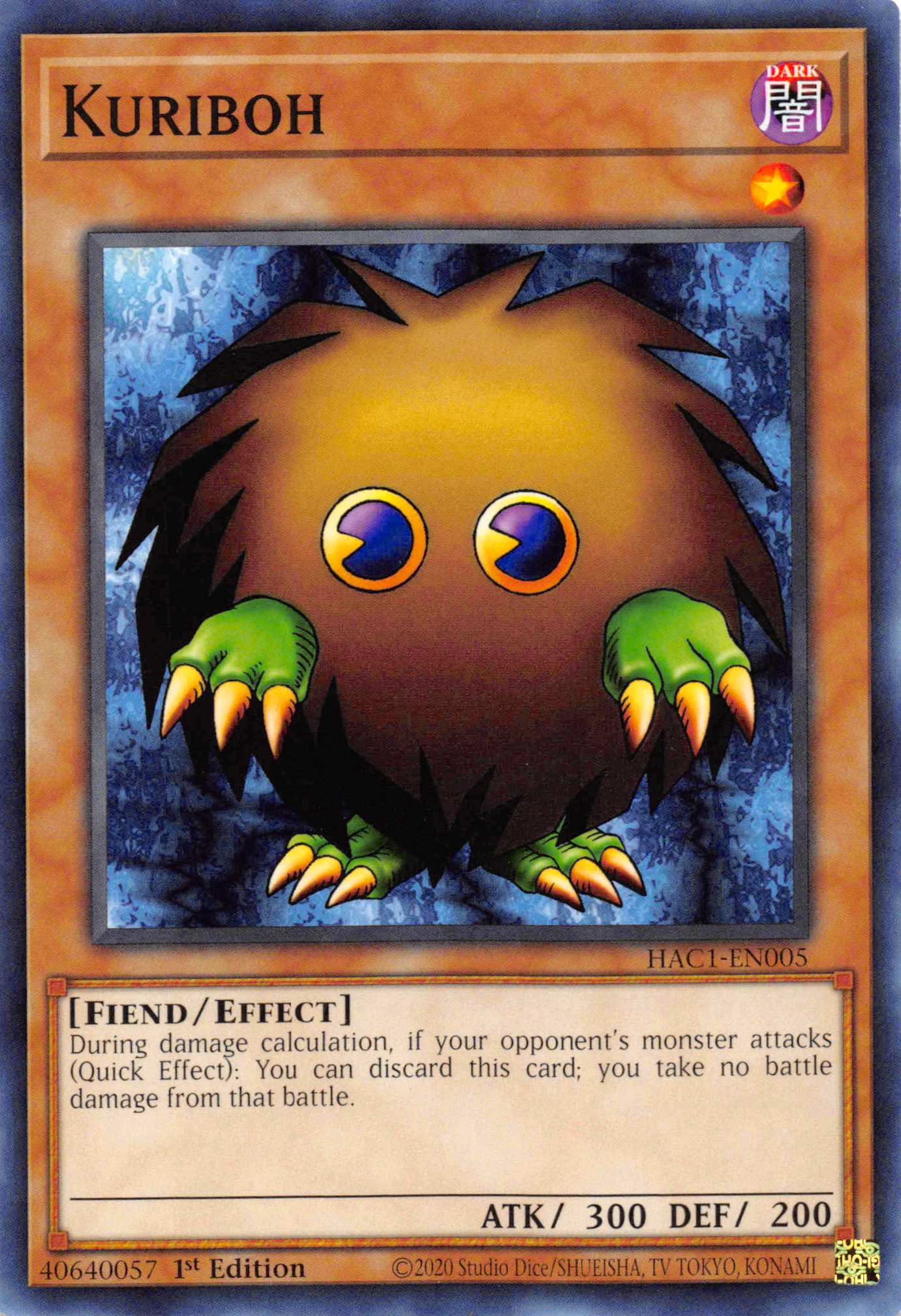 Kuriboh [HAC1-EN005] Common | Exor Games Dartmouth