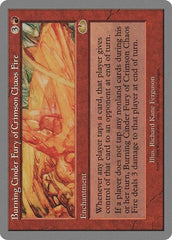 Burning Cinder Fury of Crimson Chaos Fire [Unglued] | Exor Games Dartmouth