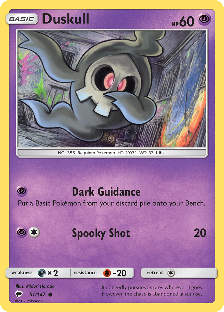 Duskull (51/147) [Sun & Moon: Burning Shadows] | Exor Games Dartmouth