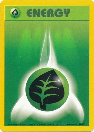 Grass Energy (99/102) [Base Set Unlimited] | Exor Games Dartmouth