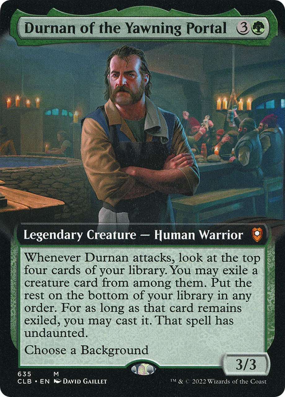 Durnan of the Yawning Portal (Extended Art) [Commander Legends: Battle for Baldur's Gate] | Exor Games Dartmouth