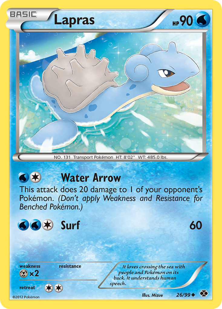 Lapras (26/99) [Black & White: Next Destinies] | Exor Games Dartmouth